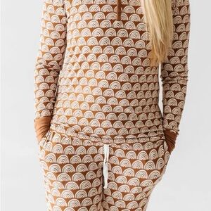 Little Sleepies Rust rainbow Pajama Set